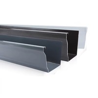 Échantillon gratuit gouttières en aluminium résistant à la corrosion gouttières toiture système de drainage des eaux de pluie pour hôtel appartement maison