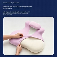 Oreiller Zenmoon Night Owl Pro |   Oreiller de voyage ergonomique en mousse à mémoire de forme en forme de nuage avec motif végétal et support pour téléphone portable