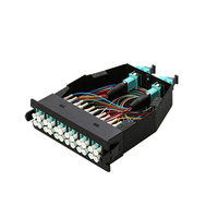 Boîtier de montage en rack universel haute densité MTP MPO Cassette MPO vers LC Panneau de brassage 4 ports 1U 19 pouces 24F 36F 48F 72F 96F 144F