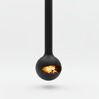 Chimenea Ecológica para Villa, Electrónica, de Carbón/Atomización/Etanol/Leña, Moderna para Hotel, Colgante de 600/700 mm