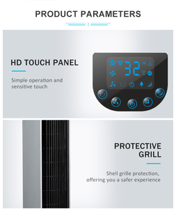 <span class=keywords><strong>Ventilateur</strong></span> tour portable intelligent à circulation d'air numérique, sans pales, silencieux, en plastique, pour la maison, avec Wi-Fi et haut-parleur intégré - Product Image 5