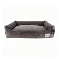 Maßgefertigtes Hochwertiges Antibakterielles Milbenabweisendes Deodorant Schimmelresistentes Stoff-Hundebett Rechteckige Abnehmbare Haustiermatte Kissen