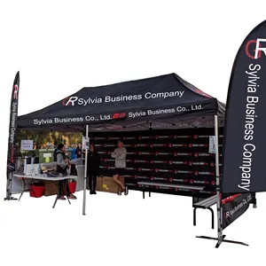 custom print logo folding pop up Tent display party wedding event marquee gazebo promotional 3x6 trade show tent canopy