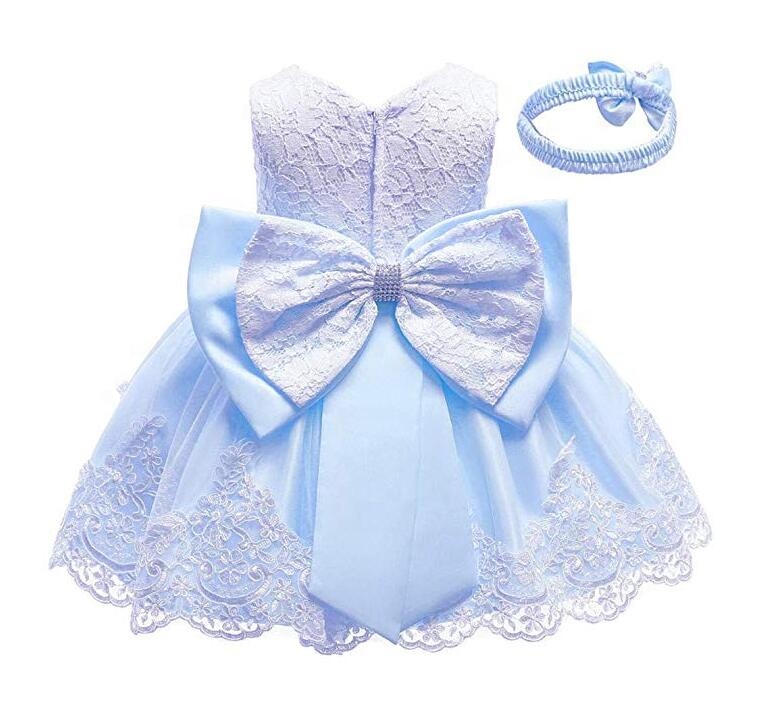 Fashion Girl Cute Bow Princess Dress Sleeveless Birthday Mesh Breathable Princess Dress