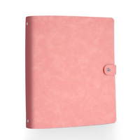 Porte-documents A4 en PU à feuilles mobiles avec boucle magnétique, classeur de bureau professionnel, logo personnalisé, vente en gros promotionnelle