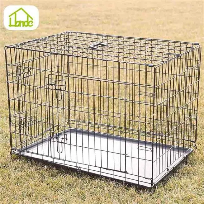 Cage pliante portable en métal pour chien, porte-chien, cage pliante pour chiot, chenil, cages et caisses pour chiens