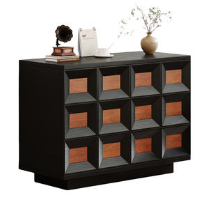 Commode <span class=keywords><strong>patchwork</strong></span>: pour le salon (comme armoire de rangement/armoire latérale de canapé) et la chambre à coucher (comme armoire de fin de lit) - Product Image 1
