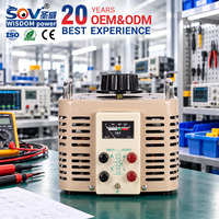 Stabilisateur de tension monophasé CA TDGC500W en cuivre, régulateur servo réglable 220V 50/60 Hz SVC