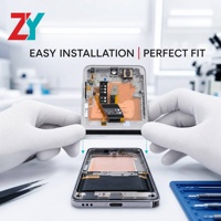 Para Samsung Galaxy Z Flip6 SM-F7410/F741B, Pantalla Interna Original/OLED con Marco, Paquete de Servicio, Garantía de 1 Año