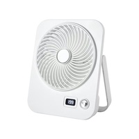 Nouveau ventilateur de bureau USB en plastique pour étudiant, multi-vitesses, batterie au lithium, petit ventilateur de bureau transfrontalier avec logo, moteur brossé à touches de piano