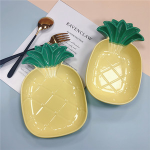 Assiette à dessert en porcelaine en forme d'ananas <span class=keywords><strong>macaron</strong></span> moderne pour usage domestique en gros en usine - Product Image 4