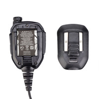 Microphone omnidirectionnel Retevis HK008 K1 avec prise 2 broches, haut-parleur actif, bouton de volume réglable, batterie amovible 890 mAh, filaire