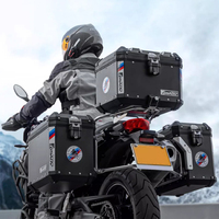 GSADV Caissons supérieurs de moto en aluminium pour F750GS Caissons supérieurs de coffre arrière Sacoches latérales de coffre arrière