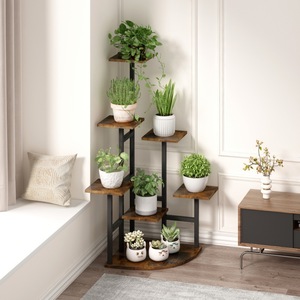 Wrought <b>iron</b> indoor flower rack, multi-layer display rack for home living room and balcony, office succulent and pothos storage - Product Image 1