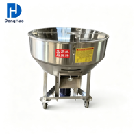 Mélangeur automatique à bouche plate pour petites productions, agitateur vertical en acier inoxydable durable, équipement de mélange industriel pour poudres et pâtes