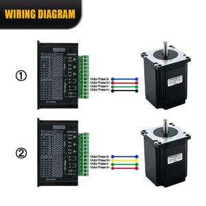 وقي 8 محور ثنائي المحور 57HS76-3004 ° 3.0A 57 Nema23 12 نانومتر - Product Image 4