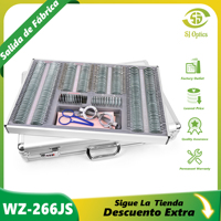 Set Bingkai Uji Optik SJ Optics 266 PCS Kaca Logam WZ-266JS, Kit Bingkai Uji Optometri, Bingkai Uji Pemeriksaan Mata untuk Klinik Mata