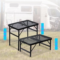 Multifunktion aler Klapp grill tisch Leichter, langlebiger Krankenhaus eingang Hotel BBQ Picknick Camping Modernes Design Höhen verstellbar