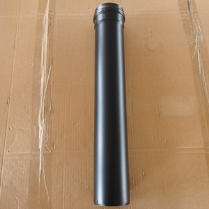 Kit de <span class=keywords><strong>cheminée</strong></span> pour poêle à granulés, diamètre 80 mm ou 100 mm, acier au carbone noir, épaisseur 1,0 mm - Product Image 1
