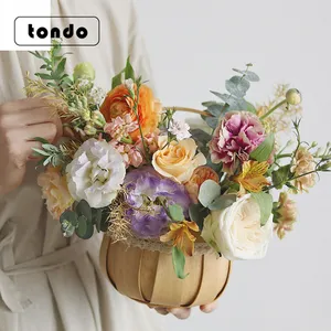 Tondo Coreano del fiore del merletto floreale disposizione portatile fiore del tessitore di cestini per i fiori fatti a mano