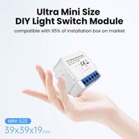 Module d'interrupteur intelligent 10A 1 Gang en PC ABS, étanche, durable, compatible WiFi Smart Life App, Zigbee 3.0, design de luxe