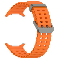 Bracelet de sport en silicone officiel Ocean pour Samsung Galaxy Watch7 Ultra 47MM, résistant à l'eau salée, bracelet de plongée