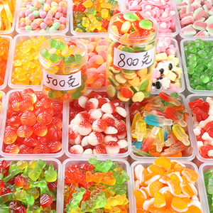 Permen Jeli Halal Bentuk Buah, Permen Gummy Rasa Asam Manis Aneka Rasa, Grosir, Kustom, Permen Pribadi - Product Image 1