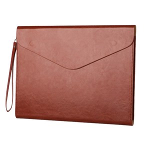 <span class=keywords><strong>A4</strong></span> Multi-Function Office Document Bag Grande Capacidade PU Leather <span class=keywords><strong>File</strong></span> Bag com alça impermeável Arquivo Portátil Produto - Product Image 2