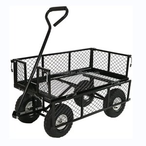 KINDE Transport Chariot de jardin en treillis pour l'extérieur Chariot à outils de jardin Set Roll Container trolley hand wagons - Product Image 3
