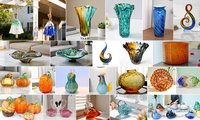 Vase en verre fait main, écologique, à bord lisse et base antidérapante, élégant porte-fleurs pour la décoration de la maison, table, Pâques/Noël