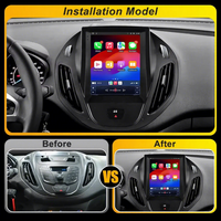 Android 16 Multimedya Video Oynatıcı Ford B-Max Transit Courier Tourneo 2012 2018 GPS Navigasyon Oto Tesla Gösterge Paneli