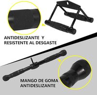 Nouvelle corde triceps de fitness avec poignées en caoutchouc Corde en nylon à usage domestique et tête en métal pour les entraînements