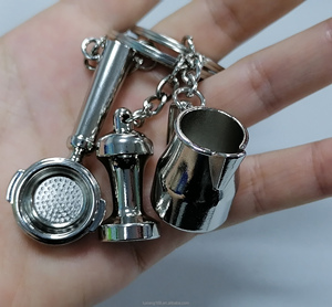 Accessoires de café portables porte-filtre expresso cadeau/<span class=keywords><strong>mousseur</strong></span> à lait pichet/doseur Barista café doseur porte-clés - Product Image 3