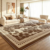 Tapis moderne abstrait à poils ras en polyester, grande taille, résistant aux taches, antidérapant, fabriqué à la machine, antibactérien, pour salon