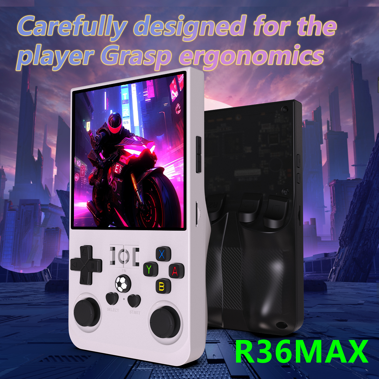 2025 128GBポータブルレトロハンドヘルドR36 MAXビデオゲーム