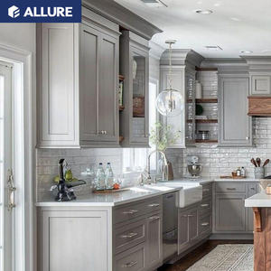 ダッカ製中古バック スプラッシュ付きチェリー柄15mm合板キッチンキャビネットの価格を知りたいです。 - Product Image 2