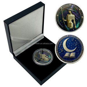 Fabricante <span class=keywords><strong>de</strong></span> Artesanías Metálicas Personalizadas, Recuerdos para Halloween, Moneda <span class=keywords><strong>de</strong></span> Desafío Plateada 3D con Diseño <span class=keywords><strong>de</strong></span> Bruja - Product Image 3