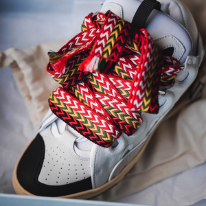 2026 Baskets à plateforme en cuir <span class=keywords><strong>de</strong></span> créateur <span class=keywords><strong>de</strong></span> mode, style Curb, décontractées et habillées, <span class=keywords><strong>pour</strong></span> hommes et femmes, en denim bleu, blanc et imprimé léopard - Product Image 3