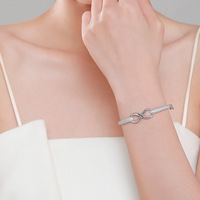 Bracelets en argent sterling 925, fabrication sur mesure, nouveau style, bijoux en zircon, bracelets à breloques pour femmes