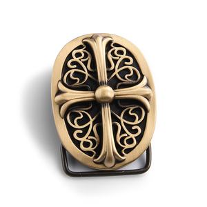 Boucle de ceinture pour homme en laiton doré de style rétro européen, boucle à dégagement rapide - Product Image 6