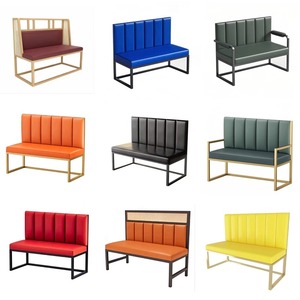 Luz comercial de lujo cabina de bambú sofá olla caliente barbacoa mesa de comedor montado en la pared tienda de té/cafetería/Casa de Té <span class=keywords><strong>Bar</strong></span> muebles conjunto hoteles - Product Image 1
