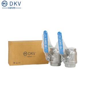 วาล์วบอลสแตนเลส DKV 304 316 แบบสองชิ้น ข้อต่อเกลียว BSP NPT 1000WOG แบบเต็มพอร์ต วาล์วบอล 2 ชิ้น สำหรับน้ำ แก๊ส น้ำมัน - Product Image 4