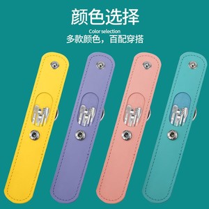 Juego de limpiadores de oídos de seis piezas, herramienta de limpieza de oídos de acero inoxidable, artefacto para limpieza de oídos, juego con estuche de cuero para adultos. - Product Image 4
