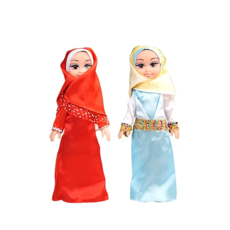 14 inch realistic muslim dolls toy include battery girls muslim doll with 40 sec Arabic IC