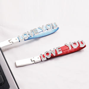 Pareja Pulsera USB flash drive 64GB 3,0 8GB Exquisito Diamante Memoria Pulgar Drive 16GB Crystal CLES USB pendrive - Product Image 5