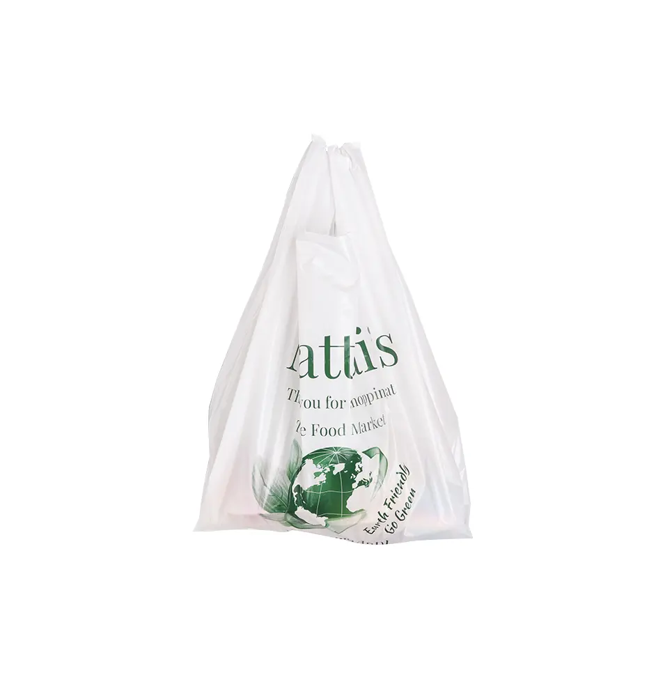 Factory Wholesale Refuse Bags Scented Vest T-shirt Plastic White Garbage Bag Wholesale Garbage Bag For Store Or Restaurant