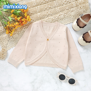 2024 recién llegado mimixiong ODM tejido recién <span class=keywords><strong>nacido</strong></span> algodón bebé suéter abrigo boutique cardigans ropa - Product Image 2