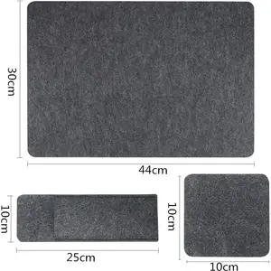 RPET Dining Table Mat Kitchen Tools Washable Tableware Mat Dining Table Insulation Felt Mat