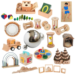 Montessori gỗ daycare khối xi lanh cảm giác công cụ giáo dục cho trẻ động cơ tốt và nhận thức tăng trưởng - Product Image 1