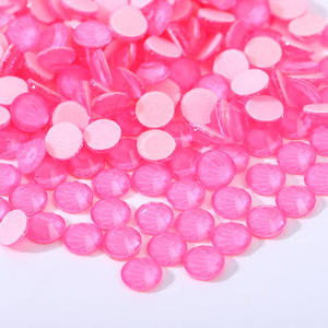 Cristales de Estrás Fluorescentes Luminosos Termoadhesivos, Base de Goma, Cristal Plano Redondo, Cristales de Estrás de Neón, Accesorios para Ropa - Product Image 3